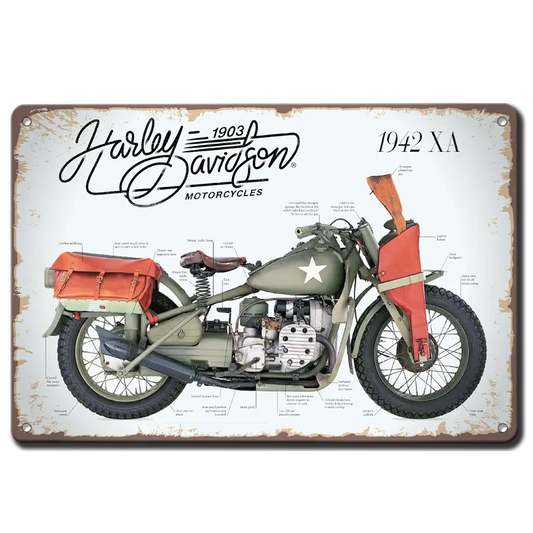 Harley-Davidson 1940 metalna tabelka