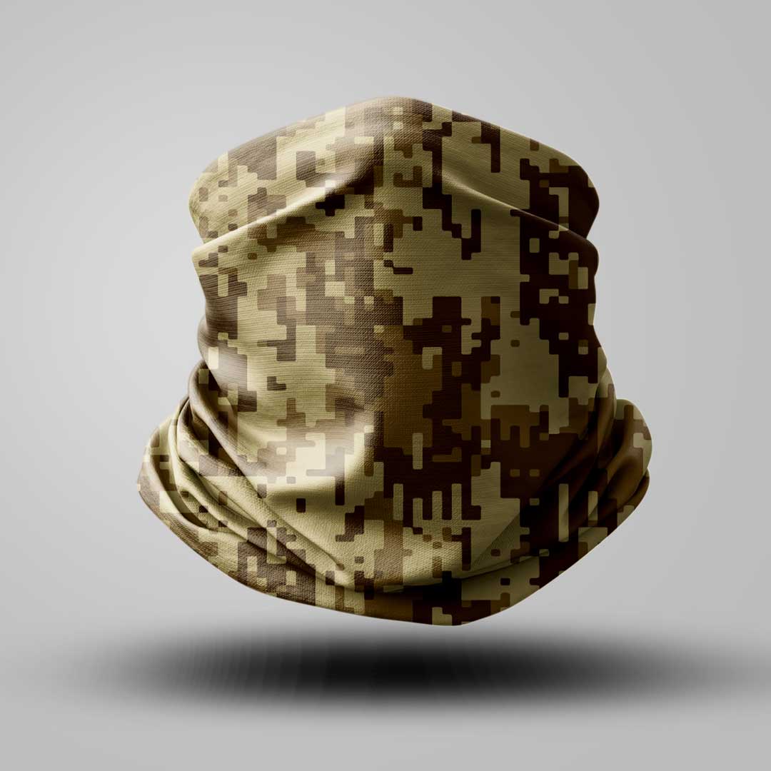 Camouflage digital bandana buff liratech.bg Камуфлаж дигитален бандана бъф есенен