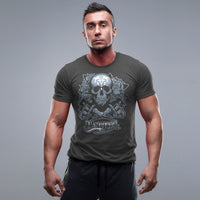 тениска tattoo перфектно качество фланелка къс ръкав сива liratech.bg