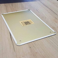 Не барай инструмента! - метална табелка с име по Ваше желание
