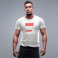 Ride Repeat тениска с уникален дизайн