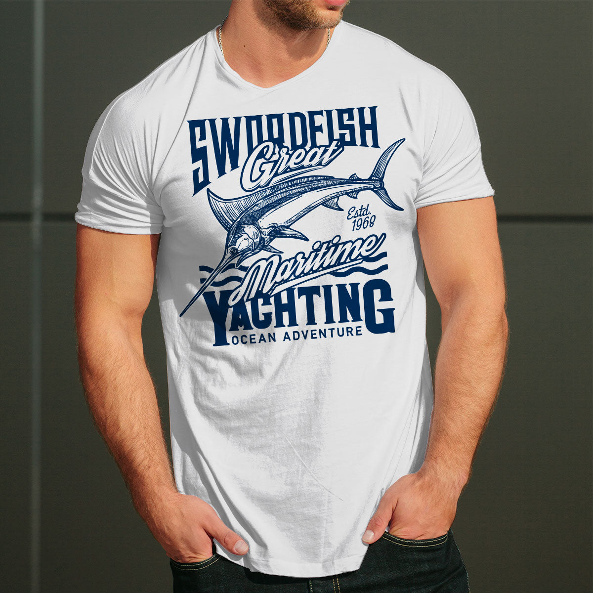 Great Maritime тениска с уникален дизайн за Него