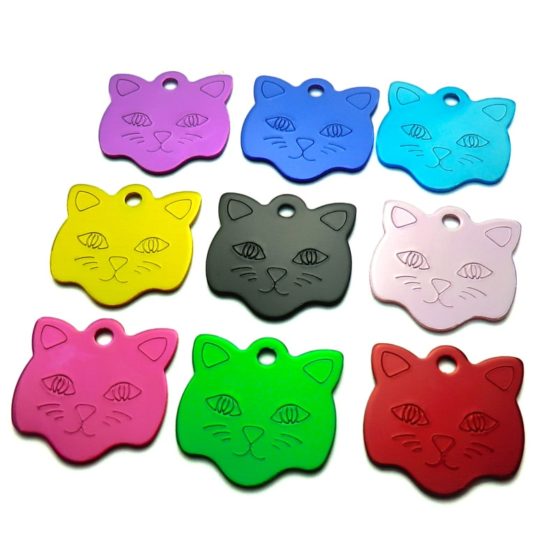 Koteshki medslion ID tag for cat custom text